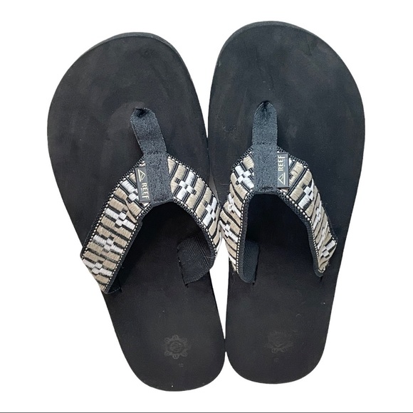 Reef Men’s Classic Sandy Woven Strap Cushioned Flip Flop Sandals